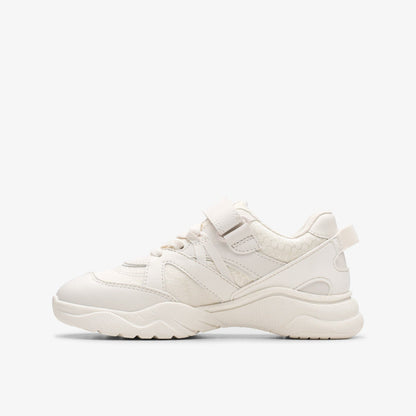 Feather Pace Kid White | Clarks US