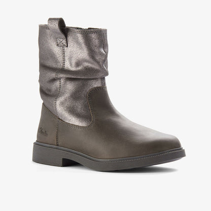 Oaklyn Top Kid Pewter Suede | Clarks US