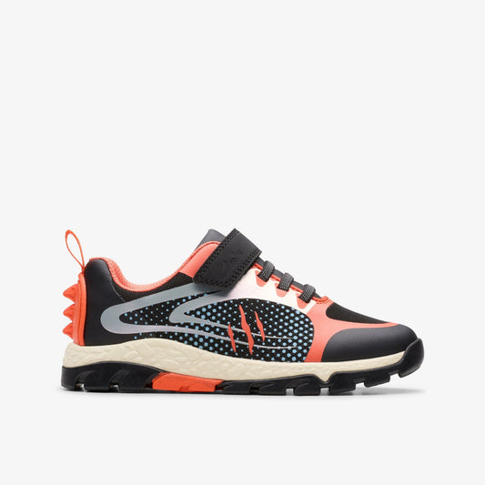 Steggy 2 Fly Kid Black/Orange | Clarks Sale