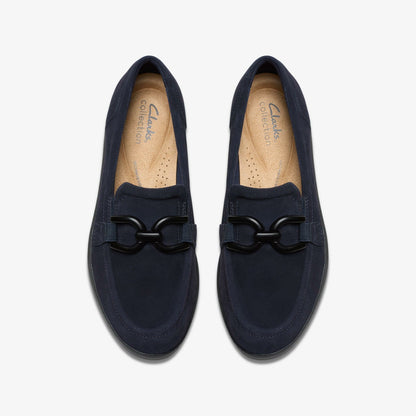 Zylah Top Navy Suede | Clarks Discount