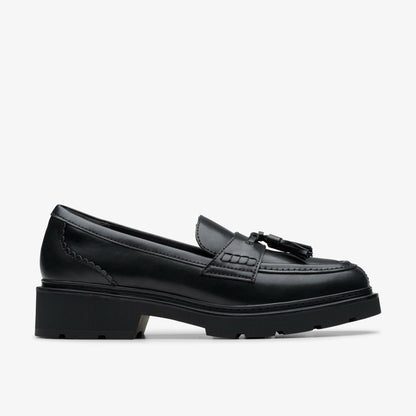 Lauryl Tassel Black Leather | Clarks Sale