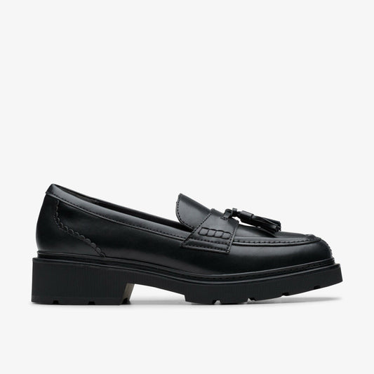 Lauryl Tassel Black Leather | Clarks Sale