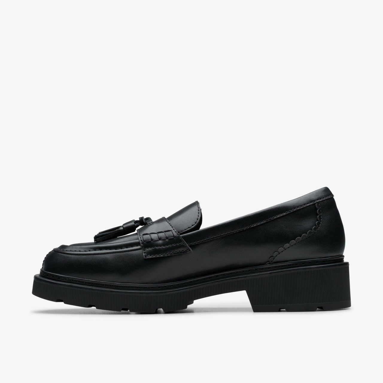 Lauryl Tassel Black Leather | Clarks Sale