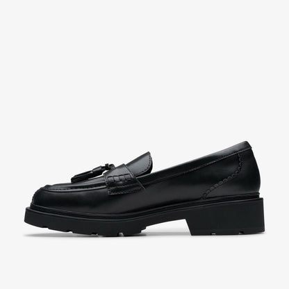 Lauryl Tassel Black Leather | Clarks Sale