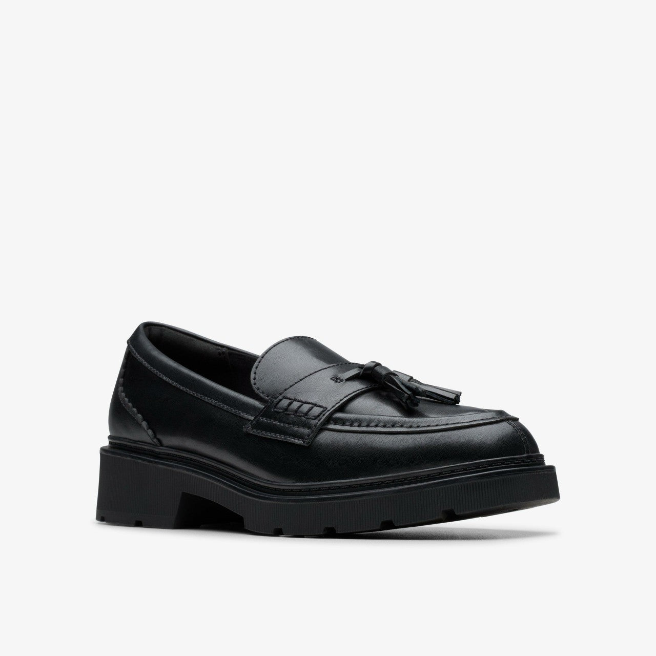 Lauryl Tassel Black Leather | Clarks Sale