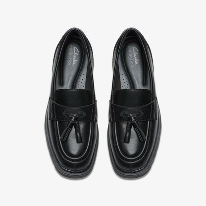 Lauryl Tassel Black Leather | Clarks Sale