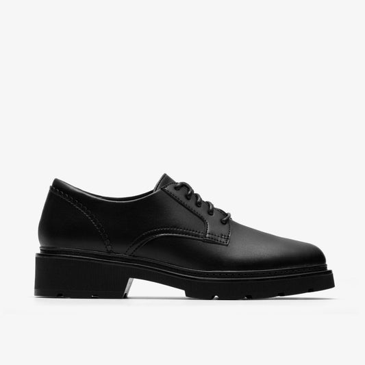 Lauryl Lace Black Leather | Clarks For Sale