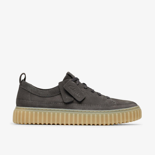 Torhill Lace Dark Grey Nubuck | Clarks