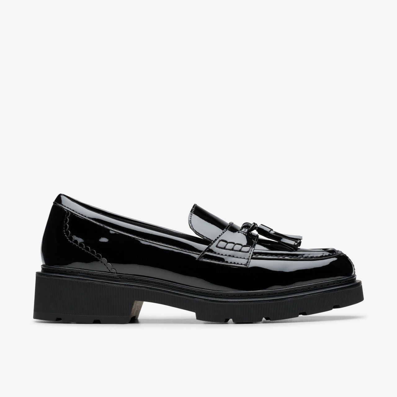 Lauryl Tassel Black Patent | Clarks For Sale