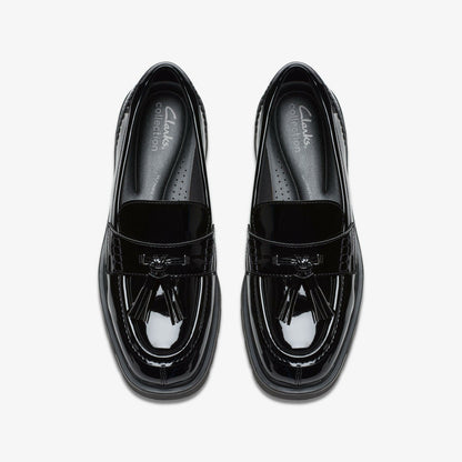 Lauryl Tassel Black Patent | Clarks For Sale