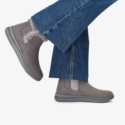 Brinkley Fur Dark Grey Combination | Clarks Discount