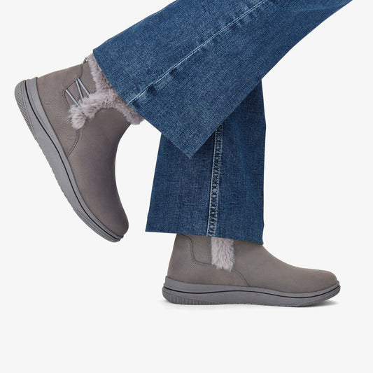 Brinkley Fur Dark Grey Combination | Clarks Discount