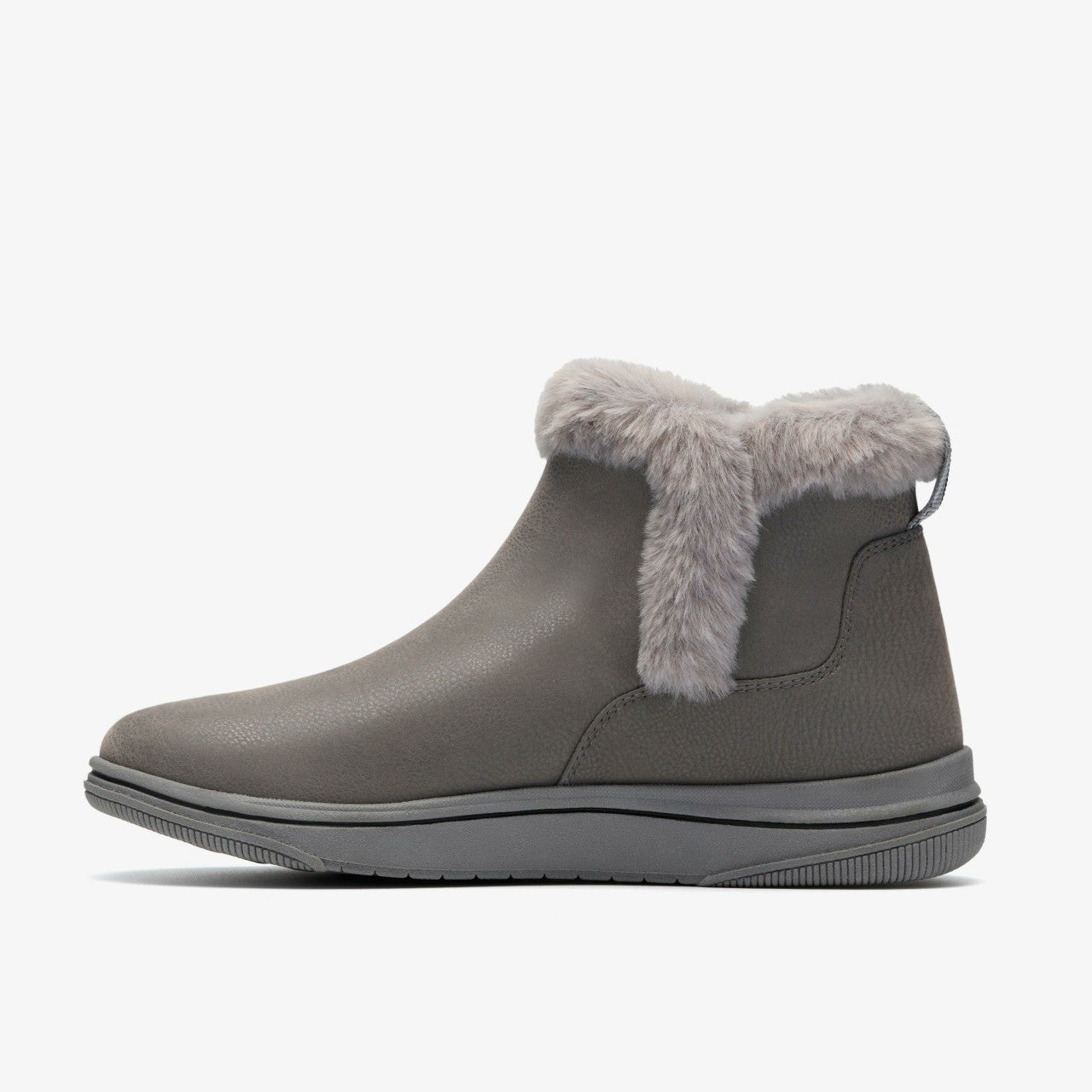 Brinkley Fur Dark Grey Combination | Clarks Discount