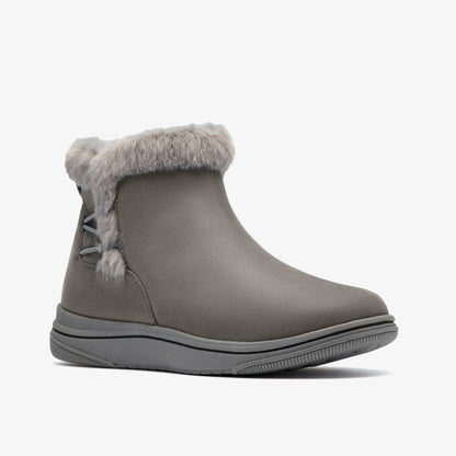 Brinkley Fur Dark Grey Combination | Clarks Discount