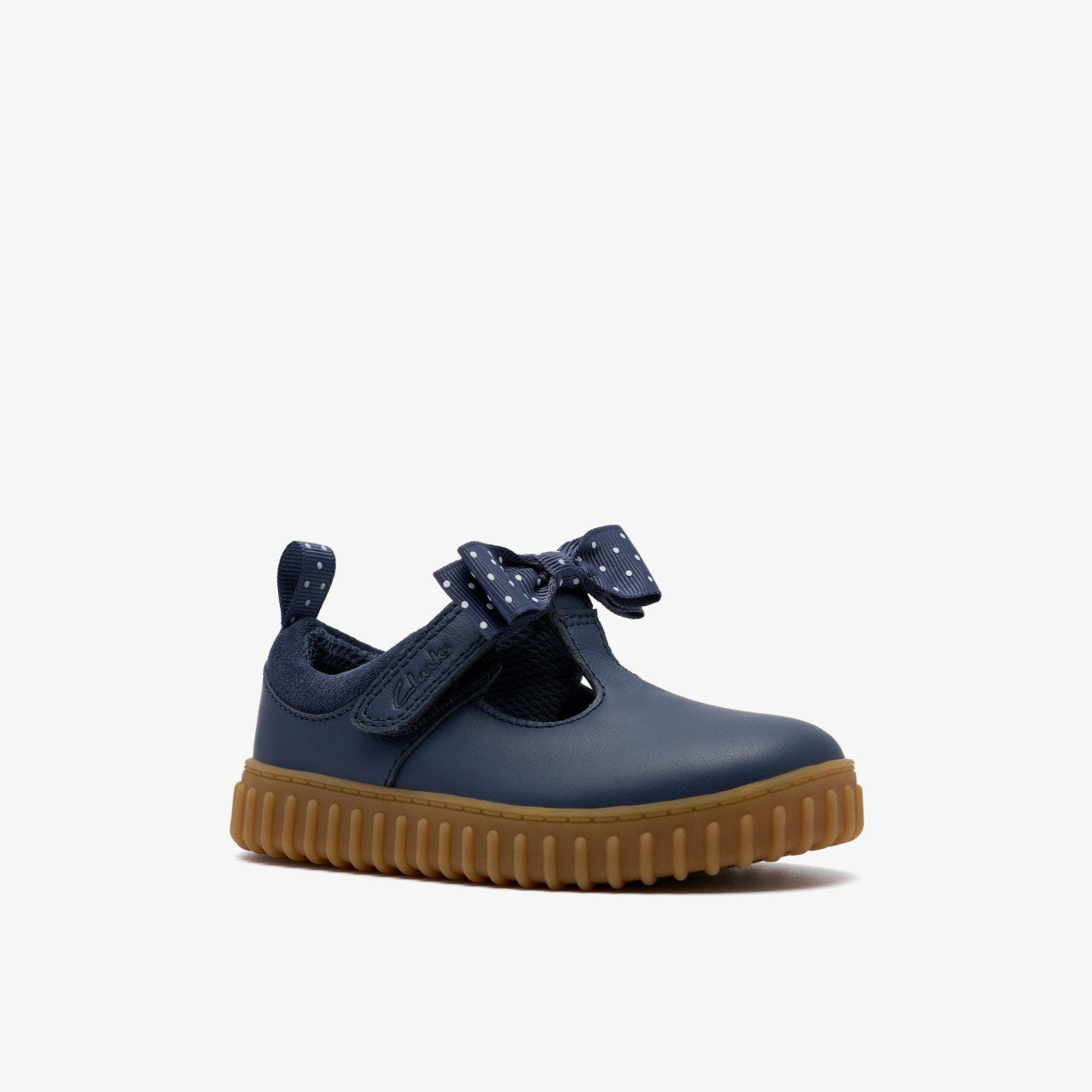 Cove Bow Toddler Navy Leather | Clarks For Sale