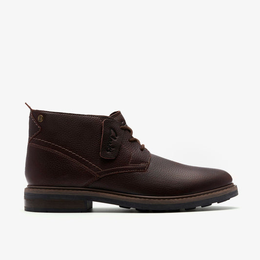 Newford Mid Waterproof Brown Warmlined Leather | Clarks Discount