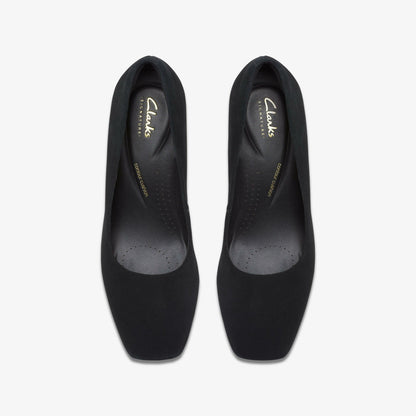 Fernie Court Black Suede | Clarks