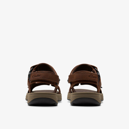 Saltway Edge Dark Brown Leather | Clarks