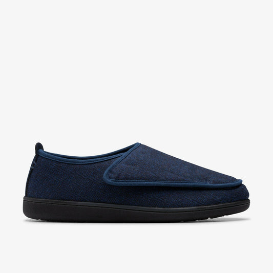 King Riptape Slipper Navy Interest | Clarks For Sale