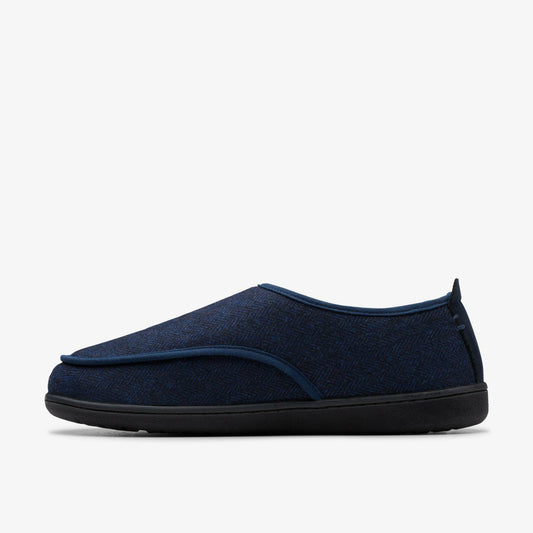 King Riptape Slipper Navy Interest | Clarks For Sale
