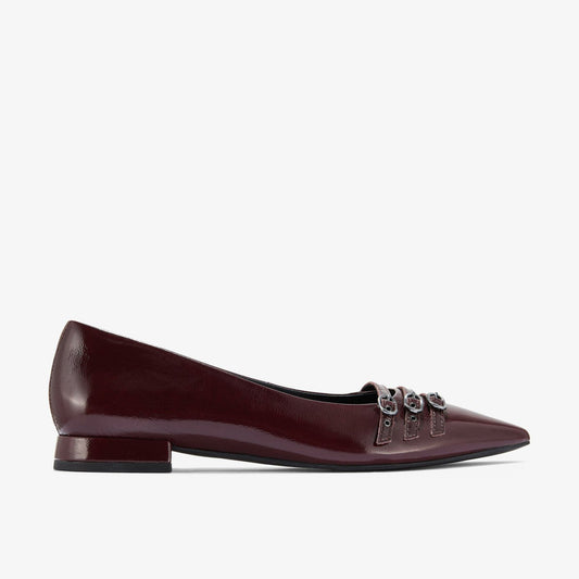 Sensa 15 Strap Burgundy Patent | Clarks Discount
