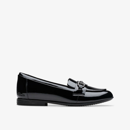 Finja Loafer Older Black Patent | Clarks US