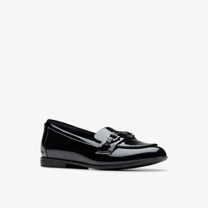 Finja Loafer Older Black Patent | Clarks US