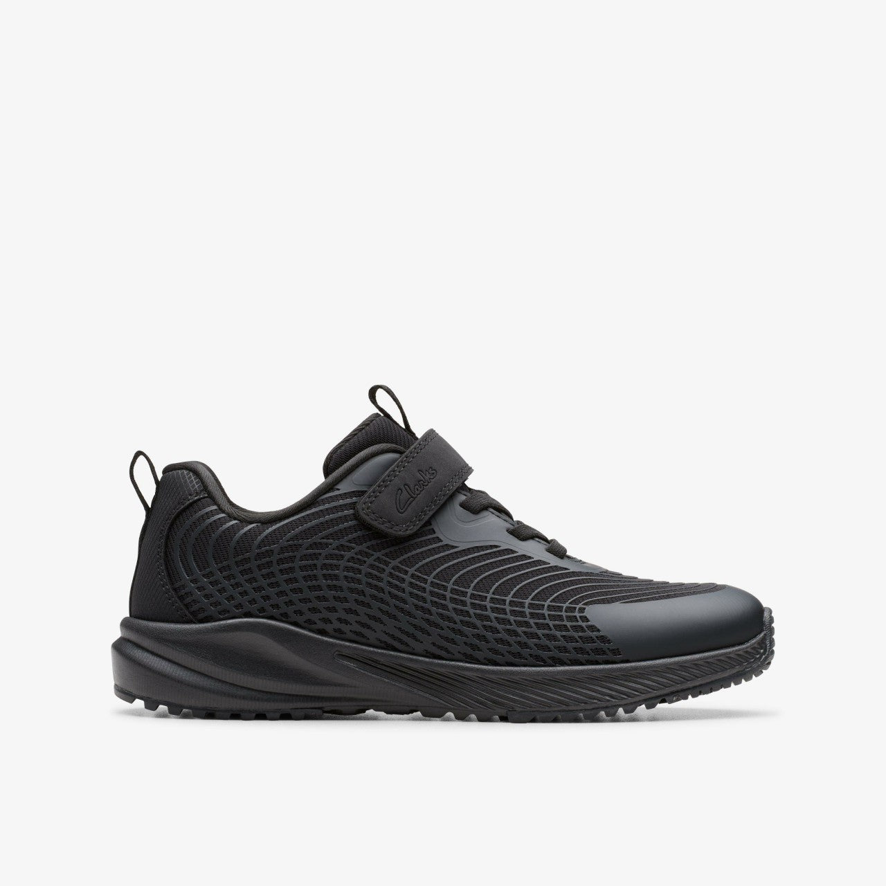 Deyes Dash Kid Black/Black | Clarks