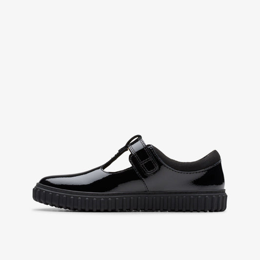 Cove Hope Kid Black Patent | Clarks Discount