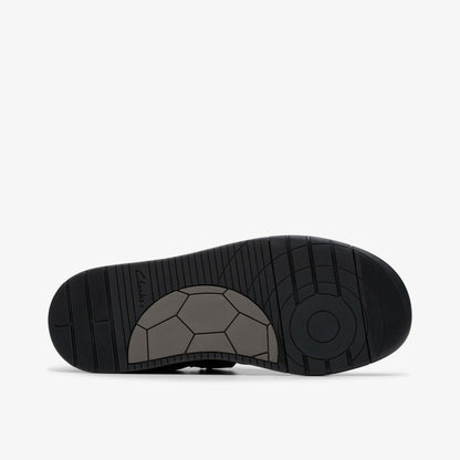 Laser Cross Youth Black Leather | Clarks US