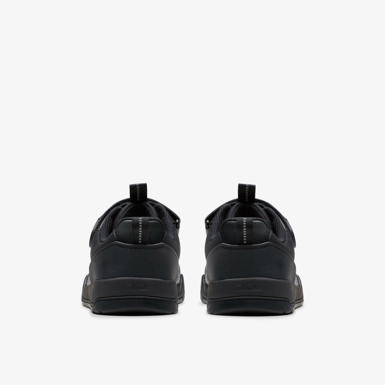 Laser Cross Youth Black Leather | Clarks US