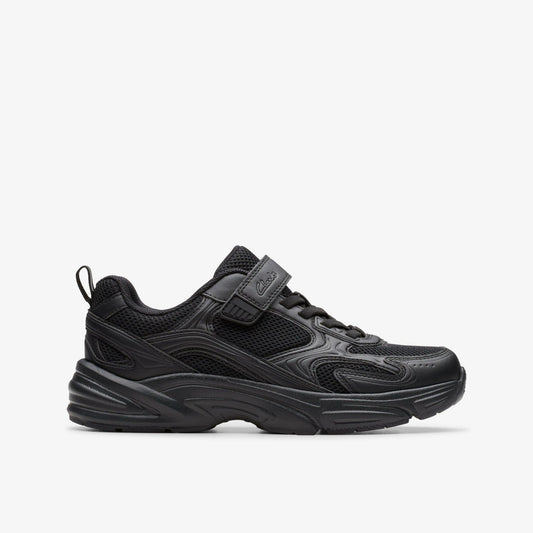 Crafton Move Kid Black | Clarks