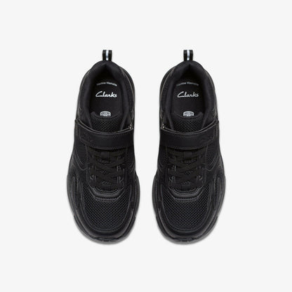 Crafton Move Kid Black | Clarks