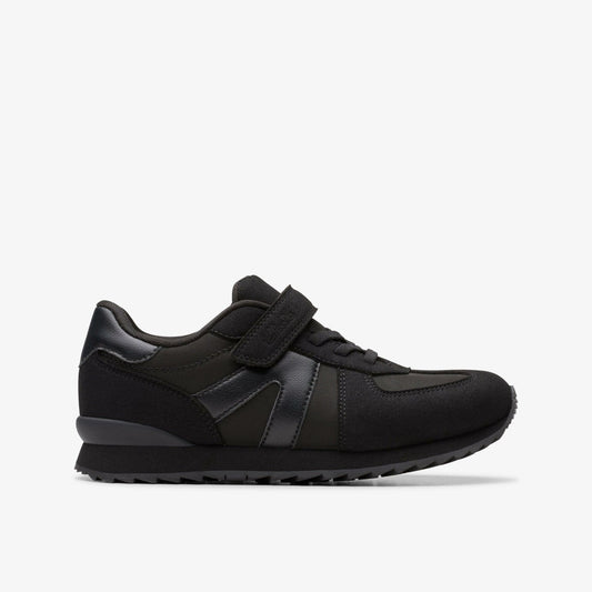 Jaspen Vibe Kid Black/Black | Clarks For Sale