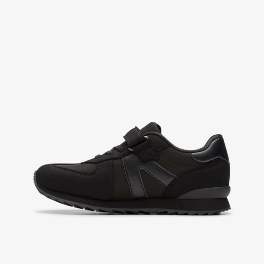 Jaspen Vibe Kid Black/Black | Clarks For Sale