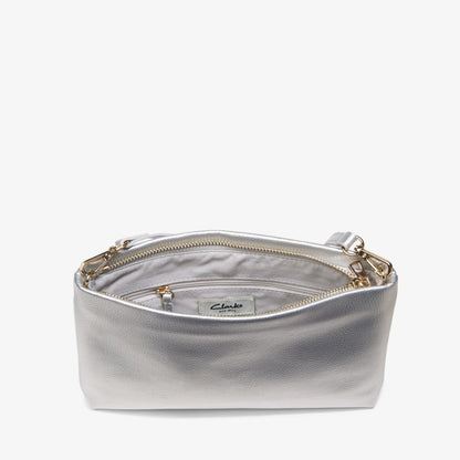 Pouch Bag Silver | Clarks