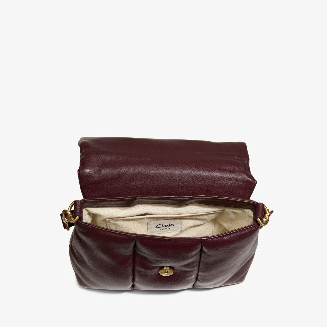 Puffy Crossbody Burgundy Leather | Clarks For Sale