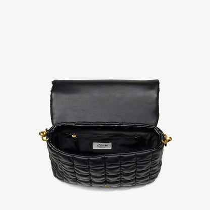Quilted Cross Black | Clarks