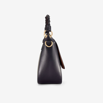 Twist Midi Black Leather | Clarks