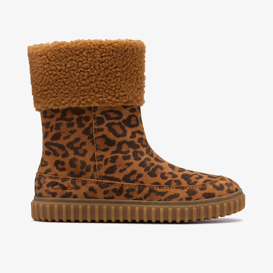 Cove Snug Kid Leopard Print | Clarks Discount