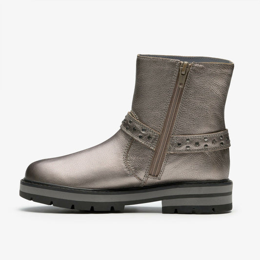 Prague Shine Kid Pewter Metallic | Clarks US