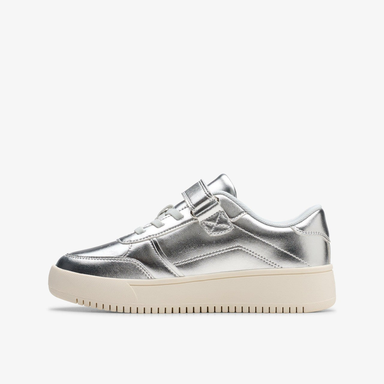 Barley Step Kid Silver Metallic | Clarks