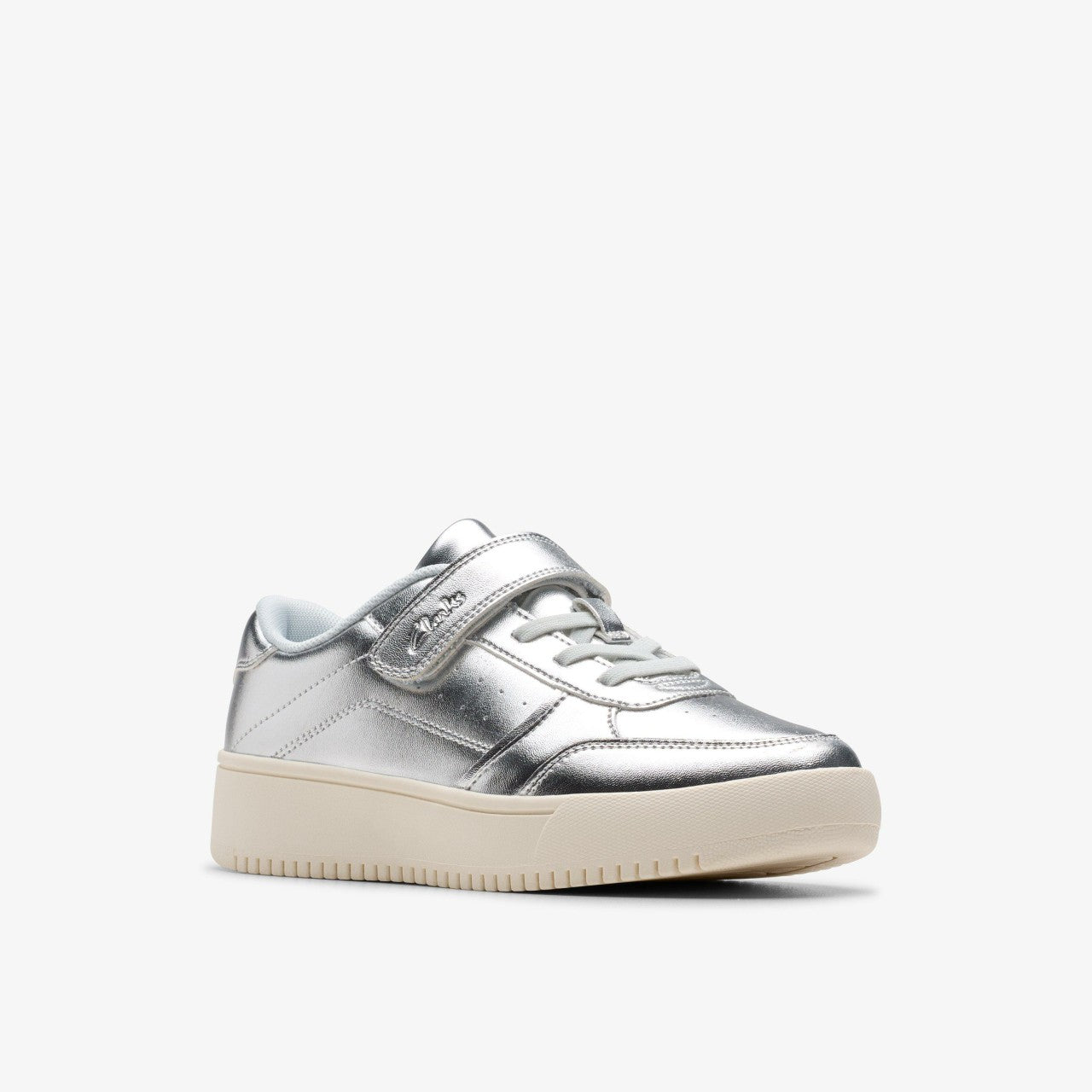 Barley Step Kid Silver Metallic | Clarks