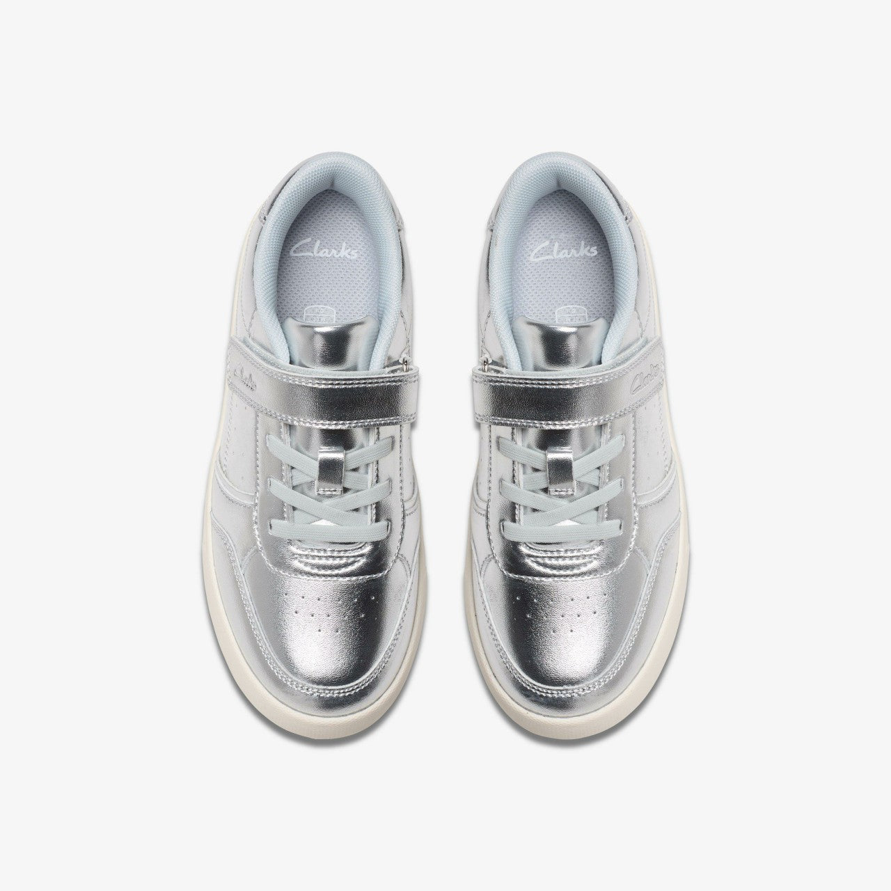 Barley Step Kid Silver Metallic | Clarks