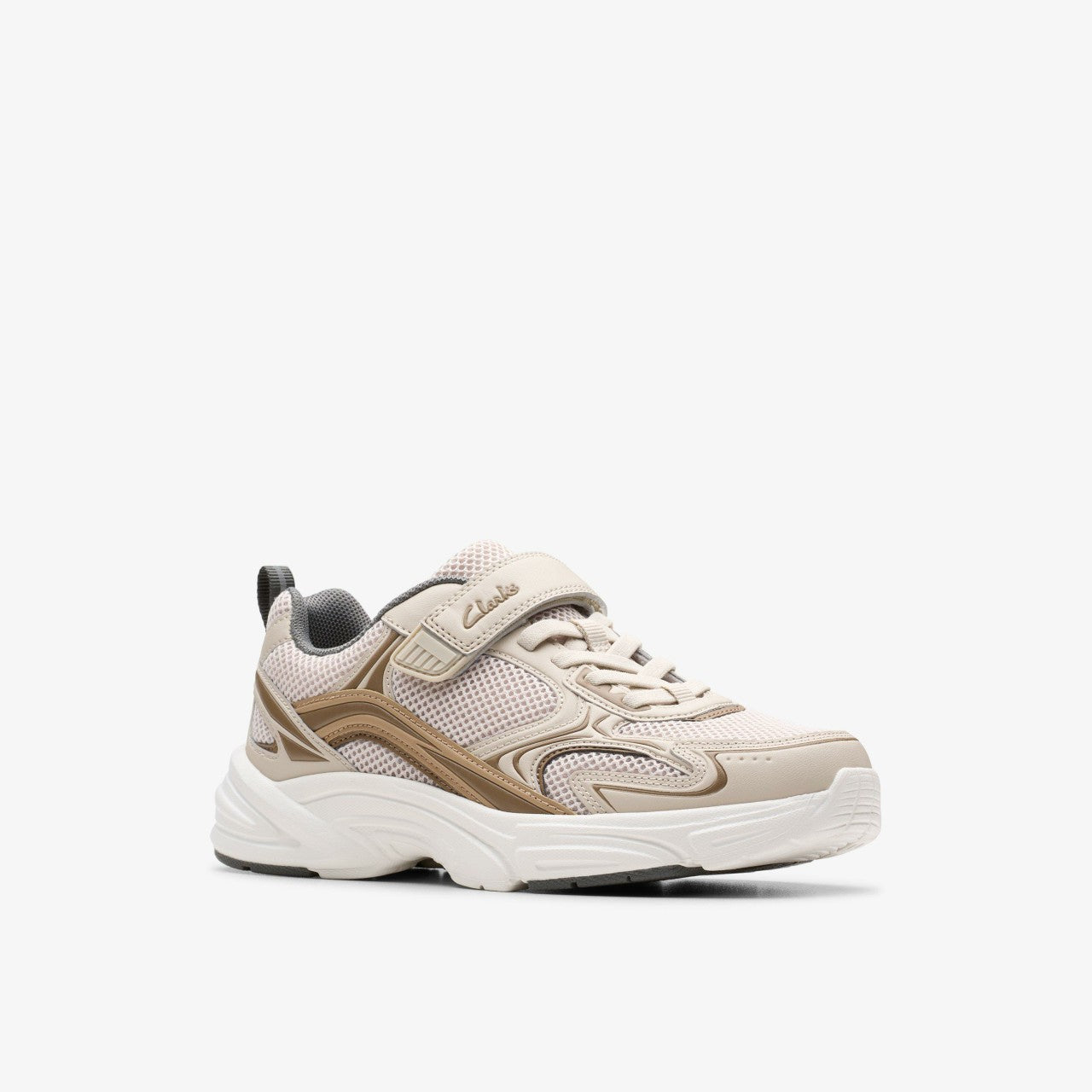 Crafton Move Kid Beige Combination | Clarks US