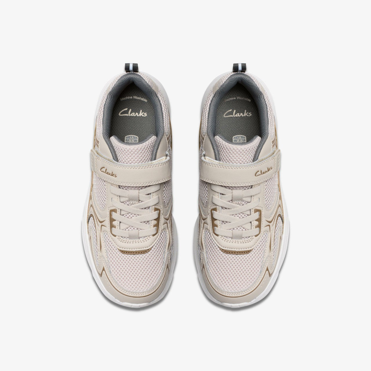 Crafton Move Kid Beige Combination | Clarks US