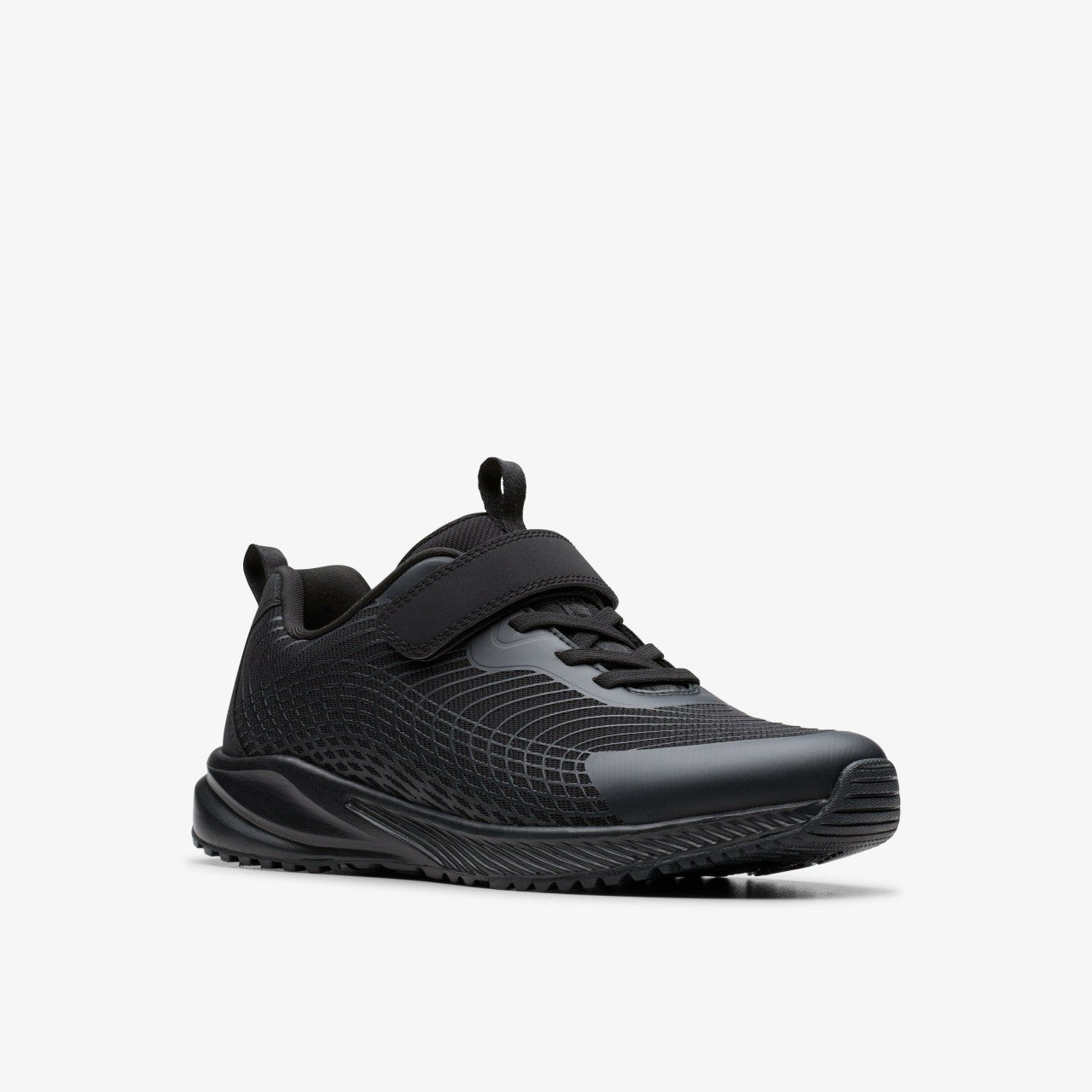 Deyes Dash Youth Black/Black | Clarks US