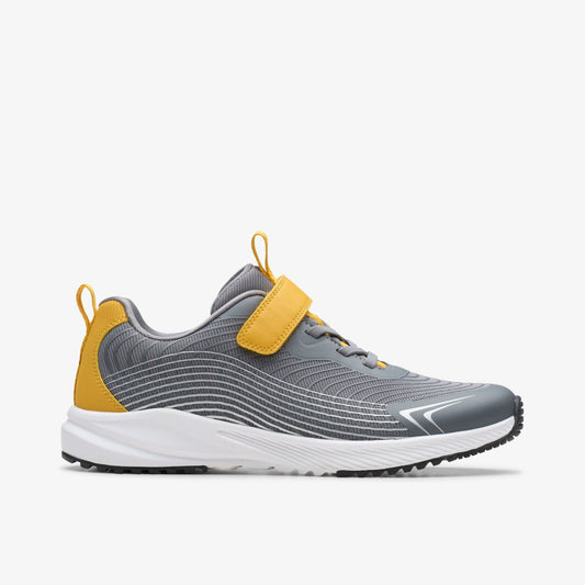 Deyes Dash Youth Grey Synthetic | Clarks Sale