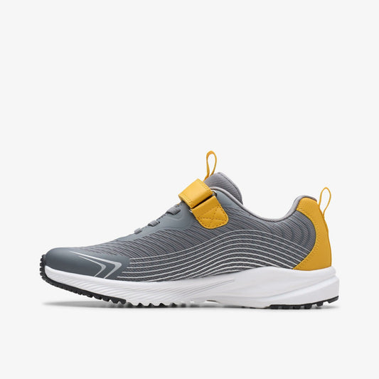 Deyes Dash Youth Grey Synthetic | Clarks Sale