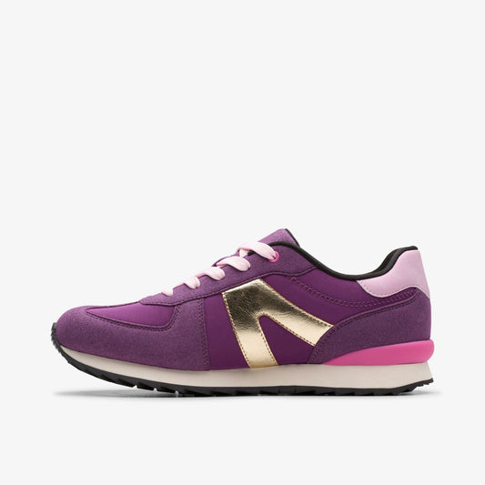 Jaspen Vibe Youth Purple | Clarks Onsale
